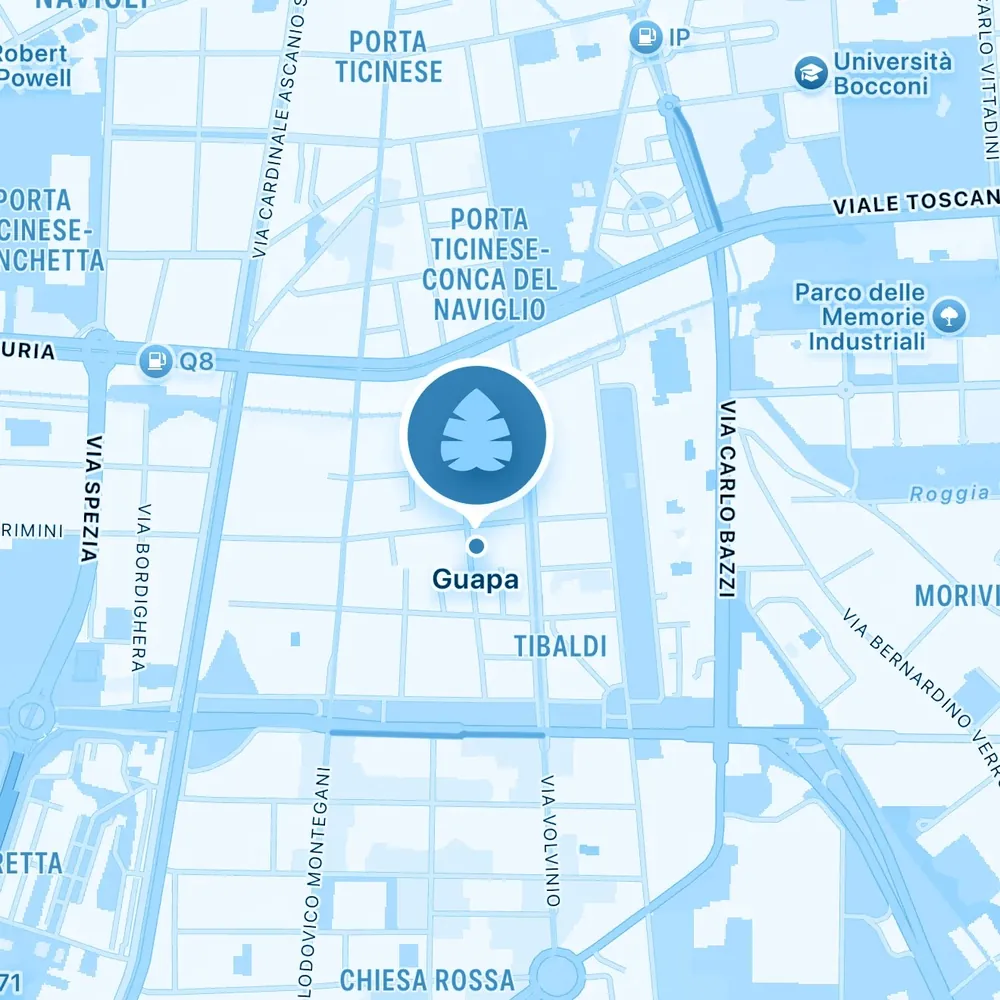 Mappa: Guapa Milano — Brioschi